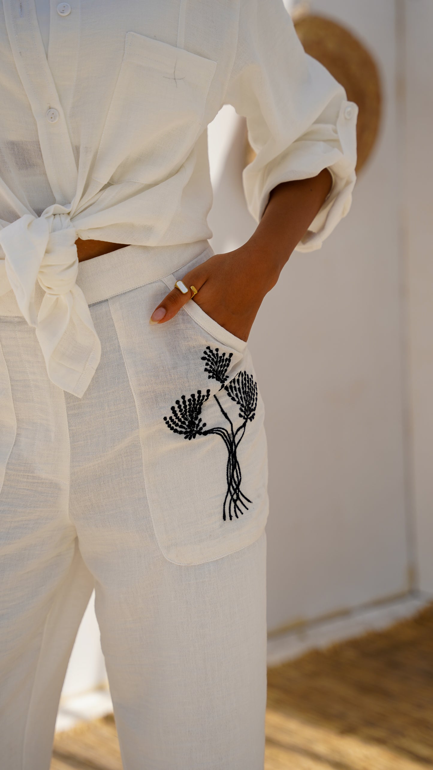 White Vendy Pants