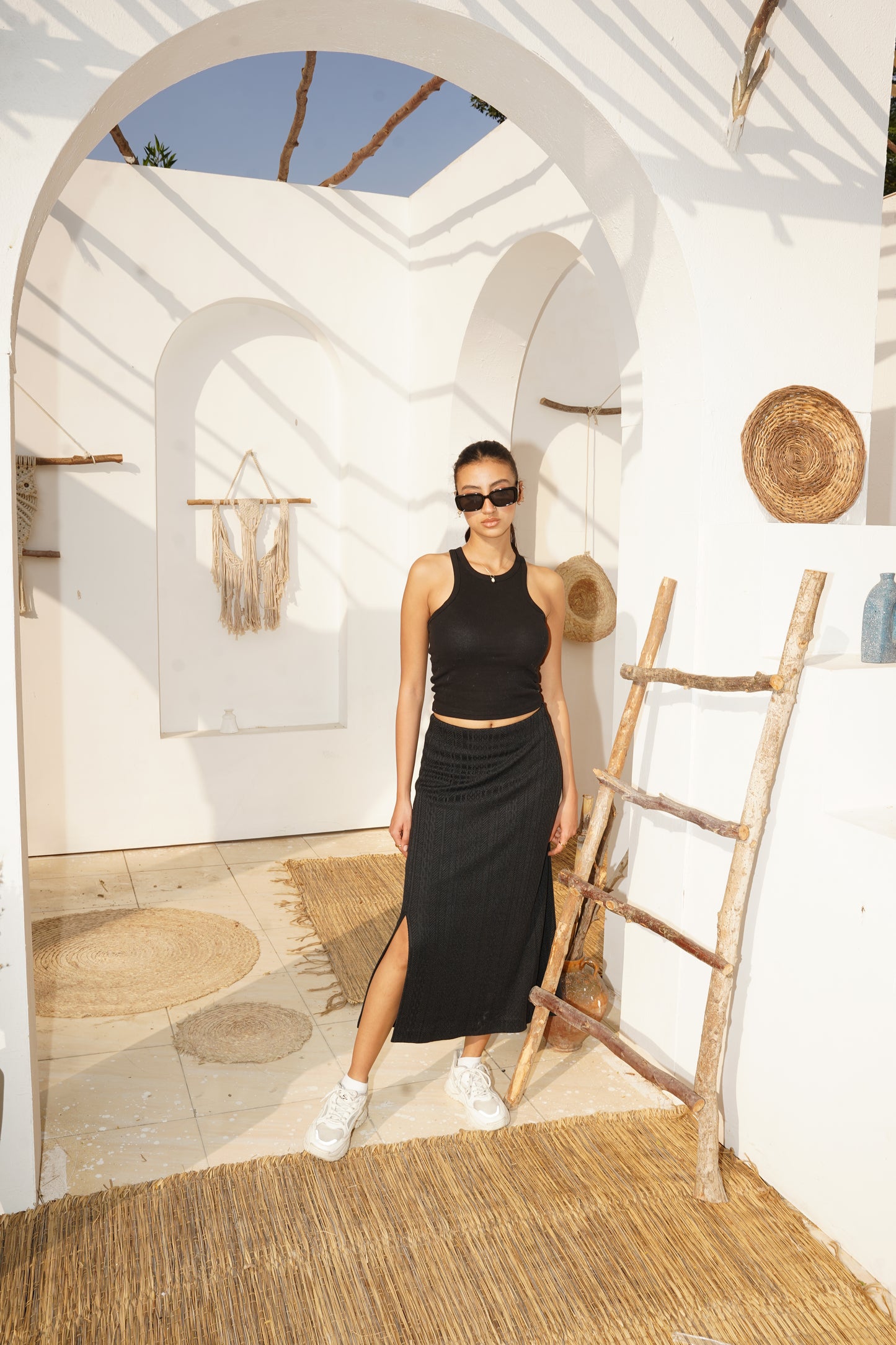 Knit Black Skirt